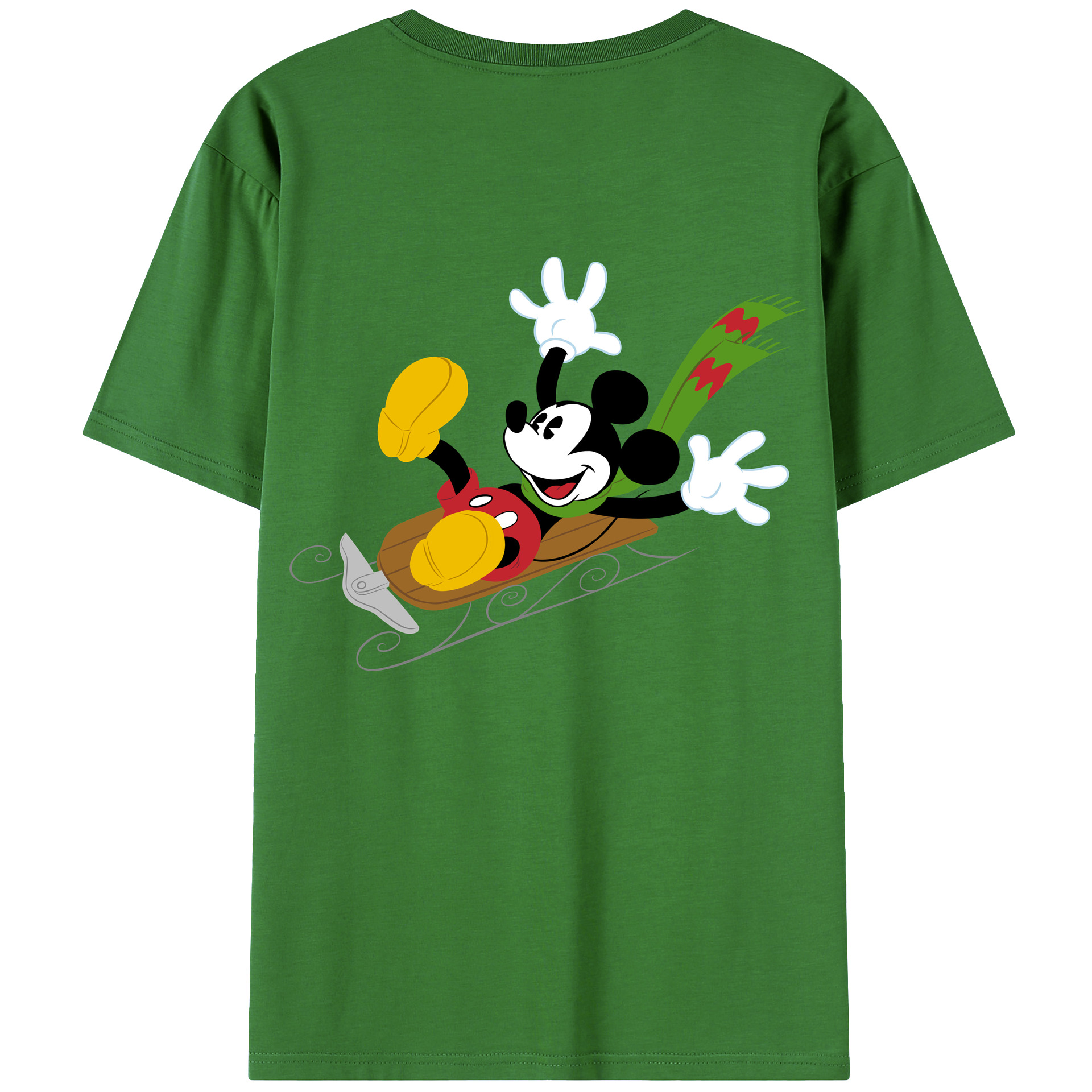 （画像用） ミッキーマウス Mickey Mouse レディース半袖Tシャツ(バックプリント)